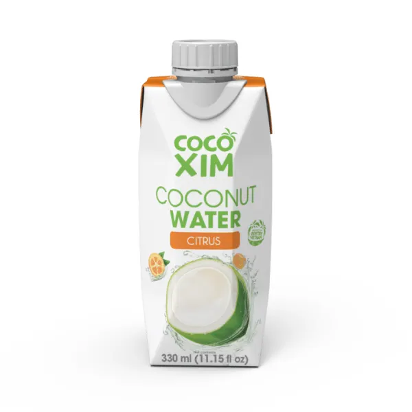 Nước dừa đóng hộp Cocoxim Tắc - Thùng 12 Hộp 330ml